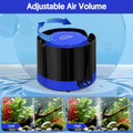 QZQ Aquarium Air Pump, Quiet Fish Tank Air Pump with Dual Outlets, 3W/5W Powerful Adjustable Oxygen Pump with Accessorie