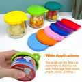 Yobbai Small Cat Food Can Lids for 3 oz & 2.5 oz, Food-Grade Silicone Pet Food Covers, BPA-Free, Dishwasher Safe, 3 Pack