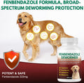 Dog Dewormer with Fenbendazole for Dogs, Broad-Spectrum, Safe for Puppies 6 Weeks & Older, 100 Tablets