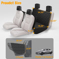 PETICON Dog Seat Cover for Tesla Model 3 & Y Back Seat + 2 Door Protectors