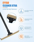 Carpet Rake for Pet Hair Removal, Reusable Dog Hair Remover with 47" Handle, Pet Hair Removal Tool with Innovative Metal