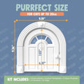 Purrfect Portal Meow Manor® Cat Door Interior Door - No-Flap, Fits Cats Up to 20 lbs, Easy DIY Setup, No Training Needed