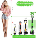 ienjoyed 36“ Large Dog Pooper Scooper for Large Dogs Heavy Duty, Non-Breakable Dog Poop Scooper with Wide Handle for Gra