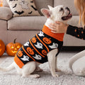 KYEESE Dog Halloween Sweater for Small Dogs Knit Pet Outfit with Pumpkin