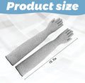 Cat Gloves Bite Proof, Cat Grooming Supplies, 15.74 in Cat Mittens to Prevent Scratching, Extra-Long Durable Bite Resistant Gloves, Bite Proof Gloves for Pet Grooming, Nail Trimming & Arm Protection