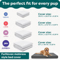Furhaven Dog Bed Liner Water-Resistant Foam Mattress Protector Cover - White, Jumbo Plus
