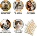 Glaciart One Swabs Cat Toys with Catnip - 6 Pk | Durable for Chew, Cute Cat Toys Interactive Kitty for Boredom, Exercise, & Play | Filled w/Organic Catnip for Anxiety & as Digestive Aid | Gift Idea