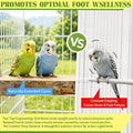 2PCS Large Flat Bird Perch Platform for Cage (6" x 3.15")