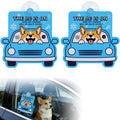 Zynoro Visible Car Window Suction Cup Signs,2-Pack Double-Sided Pet Mode Indicators, Must-Have Car Accessory for Dog Owners