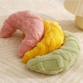 Little Pillow for Cats Puppies Ultra Soft Warm Fluffy Pet Calming Macaron Color Toy Half Donut Cuddler for Joint Relief 