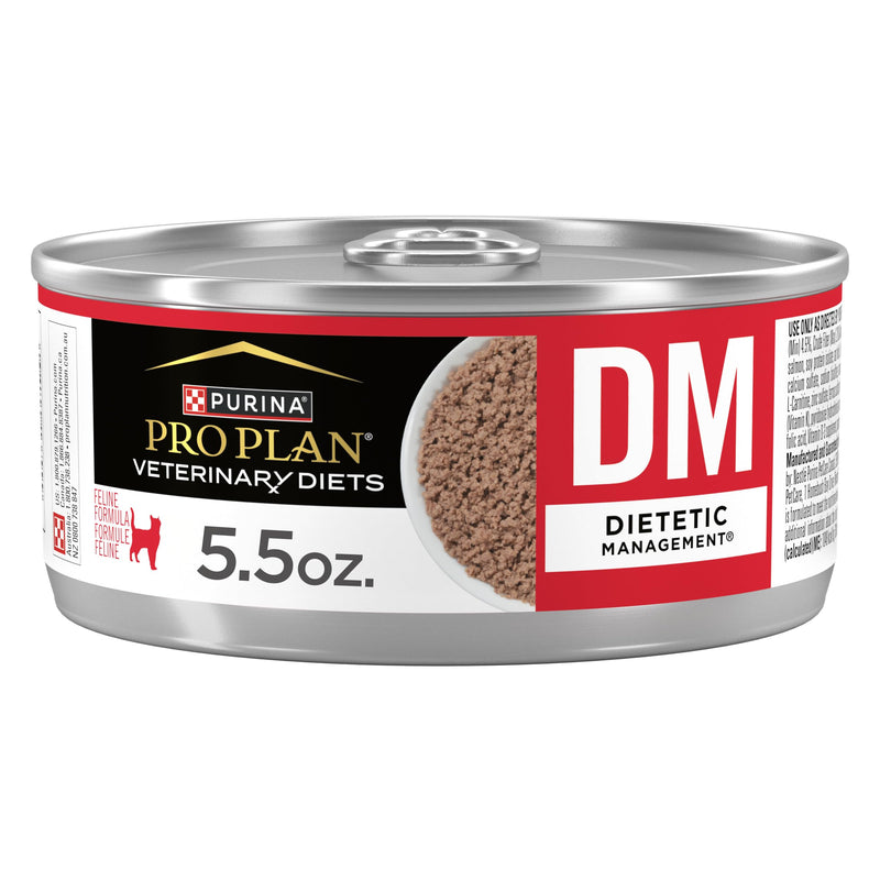 Purina Pro Plan Veterinary Diets DM Dietetic Management Feline Formula Wet Cat Food - (Pack of 24) 5.5 oz. Cans