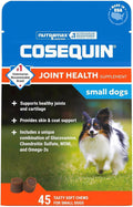 Nutramax Cosequin for Small Dogs, Joint Health Supplement, Contains Glucosamines, Chondroitin, MSM and Omega-3s, Supports Joint and Skin and Coat Health, Soft Chews, 45 Count