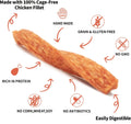LuvChew Chicken Dog Chew Twist Sticks, Puffed Human Grade Chicken Dog Treat Sticks, Rawhide Alternative, Easy to Digest 10pcs/Pack