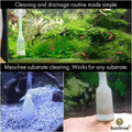 SunGrow Water Siphon Pump for Fish Tank with Priming Bulb, 3.5" Nozzle Net, 65-Inches, Long Nozzle Sand Cleaning Kit, Fi