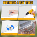 Basement Window Well Covers Outside, Heavy-Duty Egress Window Well Cover Clear, All-Weather Against Debris, UV Resistant