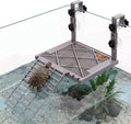 Upgraded Adjustable Hanging Turtle Basking Platform, ABS Material with Reinforced Ramp, Non-Slip Dock for Aquatic Turtle