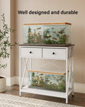 Fish Tank Stand with Drawer,20-29 Gallon Aquarium Stand Easy Assemble