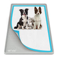 Bartuke Pee Pad Holder for Dogs, 46" x 32" Extra Large Silicone Pee Tray Mat High Edge, Leak-Proof, No Spill Pet Pad Holder for Puppy, Cat, Rabbit, Training Pads for Floor Protection, No Pee Pads