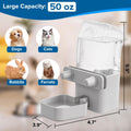 Kenond 50oz Rabbit Water Dispenser,Pet Dog Water Bottle for Crate Cage