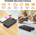 Kiewn 1080P Power Bank Video Recorder, Portable Camera with Motion Detection and Night Vision, Loop Recording Small Security Cam for Home Office Meeting, No WiFi Function