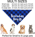 JOTFA Dog Birthday Party Supplies, Multi Sizes Dog Birthday Hat with Numbers Bandana Bow Tie It’s My Bday Mother Puppers Sign Banner for Large X-Large Dogs Pets (X-Large, Blue)