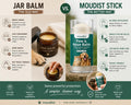 Dog Paw Balm Stick for Dogs & Cats – Lick-Safe Paw & Nose Balm for Dry Cracked Paws – Paw Protector for Hot Pavement & W