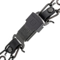 Herm Sprenger Prong Collar 3.0 mm Quick Release with Short Links & Swivel for Easy Use & Biothane Insert | Black Stainle