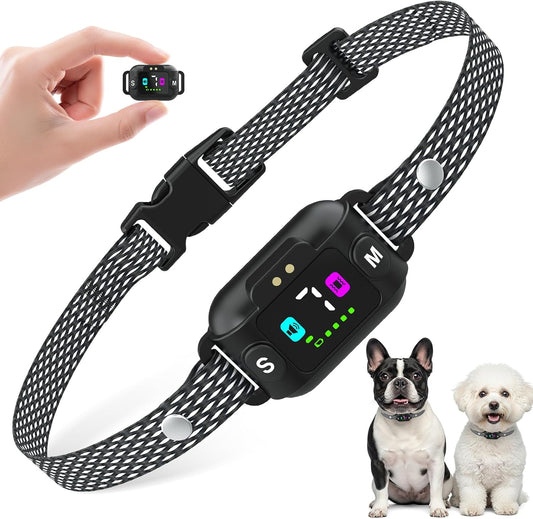 PcEoTllar Bark Collar for Small Dogs, Beep & Vibration Mode, Waterproof