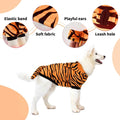 DELIFUR Large Dog Tiger Costume - Tiger Halloween Costume for Medium Large Dogs Golden Retriever Labrador Rottweiler Cut