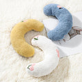 Little Pillow for Cats Puppies Ultra Soft Fluffy Pet Calming Toy Half Donut Cuddler for Joint Relief Sleeping Improve Ma
