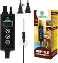 Reptile Dimming Thermostat, PID Thermostats for Reptile Tanks, Digital Thermostats for Reptile Heating Mat & Heaters, Br
