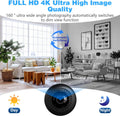 4K Security Cam with Night Vision and Built-in Battery Camera, Home/Office Camera Wireless Technology for Phone App Monitor GTYT