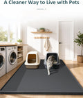 Extra Large Cat Litter Mat, Waterproof Litter Mat, 51.2 x 25.6 in