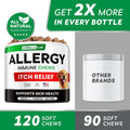 StrellaLab Dog Allergy & Itching Relief - Skin&Coat Support Chews w/Omega 3