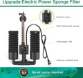 AQQA Electric Sponge Filter for Aquarium, 10-40 Gallon Fish Tank Filter, 3W