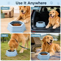 Collapsible Silicone Dog Bowl 700ML, Spill Resistant Pet Travel Bowl for Food Water, Foldable Portable Cat Bowl