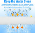 AQUANEAT 6-Pack Replacement Filter Sponge Pads, Aquarium Foam Insert Compatible with AquaClear 50, Fish Tank Filter Medi