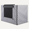 Amazon Basics Dog Cage Cover for 42-inch Wire Crates, Heavy-Duty with Zippered Panels