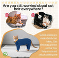 T'CHAQUE Sticky Hair Cat Onesie - Soft Long Sleeve Cat Pajamas, Anti-Shedding,Surgery Recovery Suit, Wound Protection & 