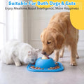 Slow Feeder Dog Bowls & Lick Mat for Liquid and Thick Treat, Anti-Slip Dog Lick Bowl with Interactive Rolling Ball, 5/6 