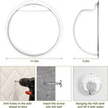 2 Pcs Wall Fish Tank Acrylic Hanging Wall Mounted Fish Bowls 1 Gallon