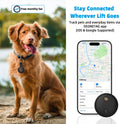 GPS Tracker for Dogs, Smart Dog Tracker with Real-Time Location, for Android and iPhone No Monthly Fee & No SIM Card- Pe