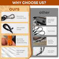 Long Dog Leash for Dog Training 16/20FT/30FT/50FT/100FT, Reflective Leash with Lockable Hook, Heavy Duty Dogs Lead Tie Out Rope for Large Medium Small Dogs Outside Walking, Playing, Camping, or Yard