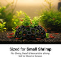 3Pcs Shrimp Cave for Fish Tank, Non-Floating Aquarium Hideout for Cherry and Dwarf Shrimp, Shrimp Tank Accessories for P
