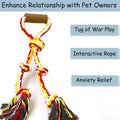 Fejapa Extra Large Dog Rope Toys for Aggressive Chewers - Tug of War, Interactive, Heavy Duty, Outdoor, Medium to Large Breed Dog Chew Rope with Handle