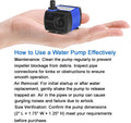 AQUANEAT Small Fountain Pump, 80 GPH Submersible Water Pump for Aquarium Fish Tank, Outdoor Water Fountain, Hydroponics,