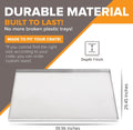 Pinnacle Systems 39.96" x 29.45" Metal Replacement Dog Crate Pan Chew Proof Crack Proof Pet Kennel Tray Central Dog Training Crate Pan Pet Supplies, Stainless Steel, 1" H