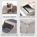 unipaws Pet Bunk Bed with Removable Step for Dog and Cat, Window Perch Seat