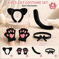 4PCS Black Cat Costumes, Halloween Costume, Cat Ears and Tail Set
