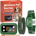 MIMOFPET Wireless Pet Barrier for Cats Dogs - Outdoor Indoor Barrier Waterproof with Adjustable Safe Static Intensity,Ad
